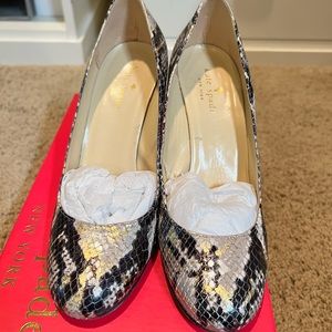 Kate Spade Python Wedges